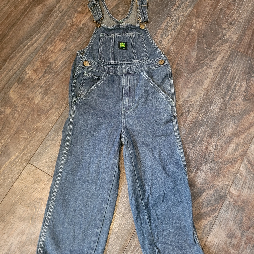 John Deere Kids Denim Overalls - Blue